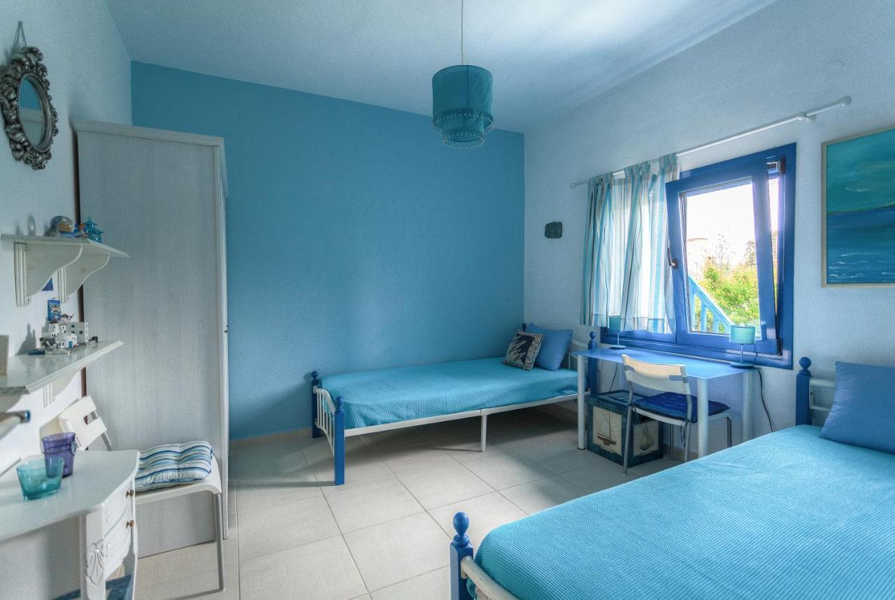 מקריגיאלוס Navy Greece Villa With Swimming Pool & Sea View מראה חיצוני תמונה